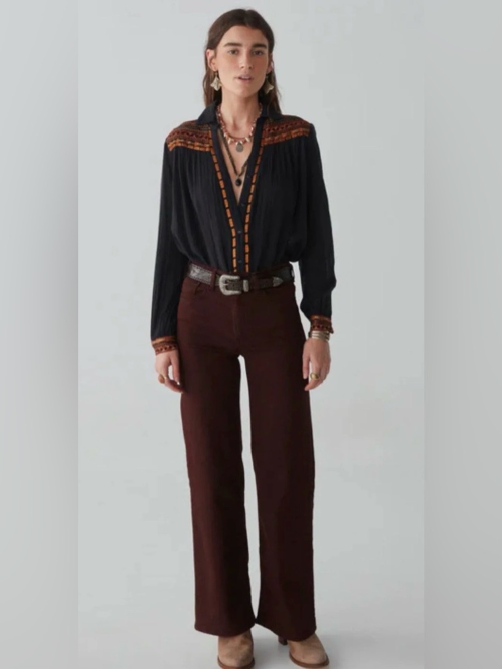 MAISON HOTEL PHOEBE BLOUSE MANDAWA POMELO SIZE;S